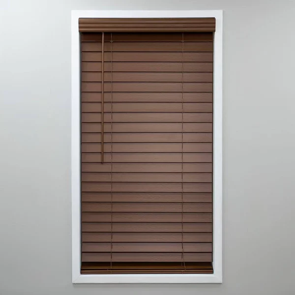 Perfect Lift Window Treatment Cut-to-Width Dark Oak Cordless Room Darkening 2 in. PVC Faux Wood Blind 54 in. W x 64 in. L