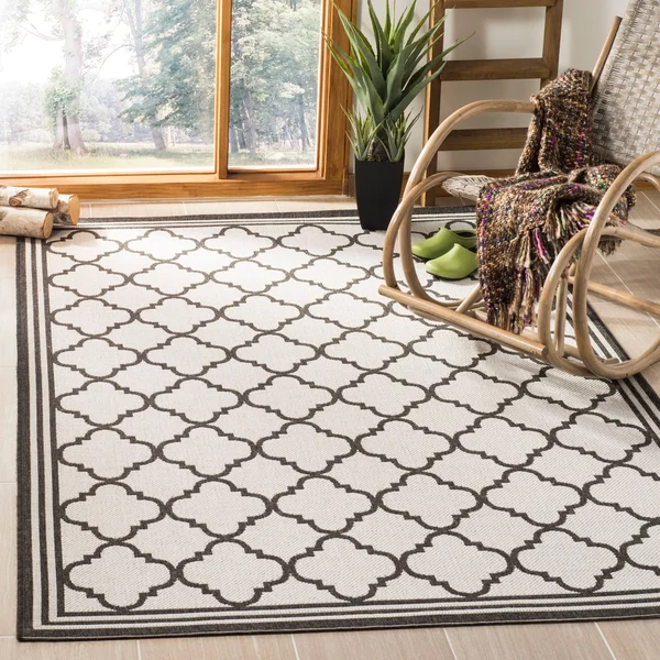 Safavieh Linden Quatrefoil Area Rug Rust, Creme, Size: 9 x 12 ft.