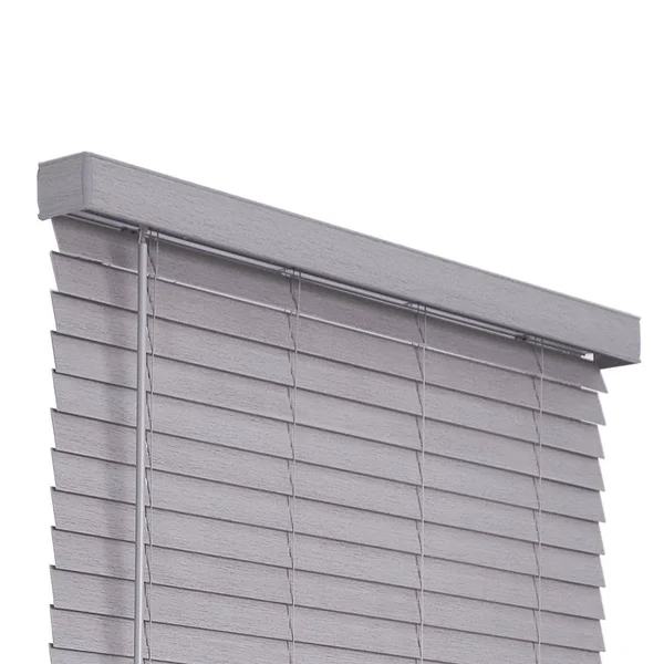 Allen + Roth 2-in Slat Width 40.75-in x 72-in Cordless Gray Faux Wood Room Darkening Horizontal Blinds - DFWDB4272-40.75