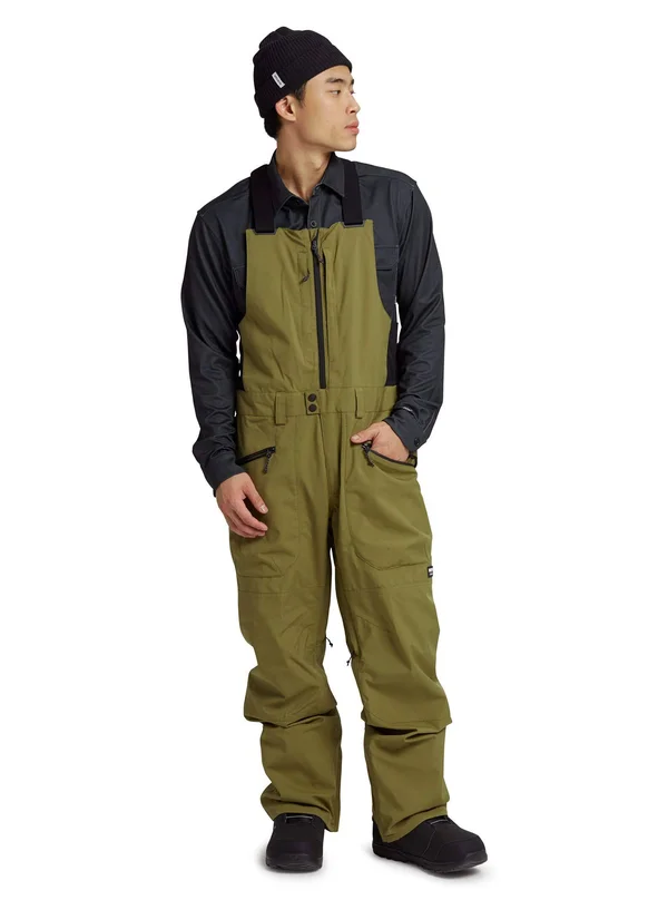 Burton Men's Reserve Bib Pant - Martini Olive, L