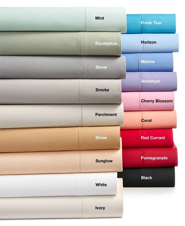 Charter Club Damask King Pillowcase Set, 550 Thread Count 100% Supima Cotton, Created for Macy&s - Red Currant (Dark Red)