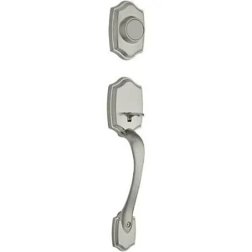 Kwikset 699BWLIP-26D Belleview Dummy Exterior Handleset, Satin Chrome