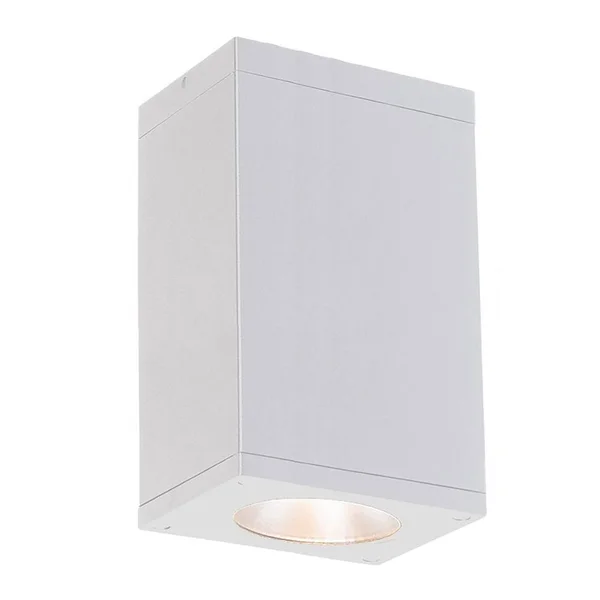 WAC Lighting DC-CD06-F830-WT Cube Architectural LED 6 inch White Flush Mount Ceiling Light