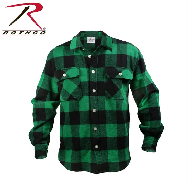 Rothco - Extra Heavyweight Buffalo Plaid Yellow Flannel Shirt