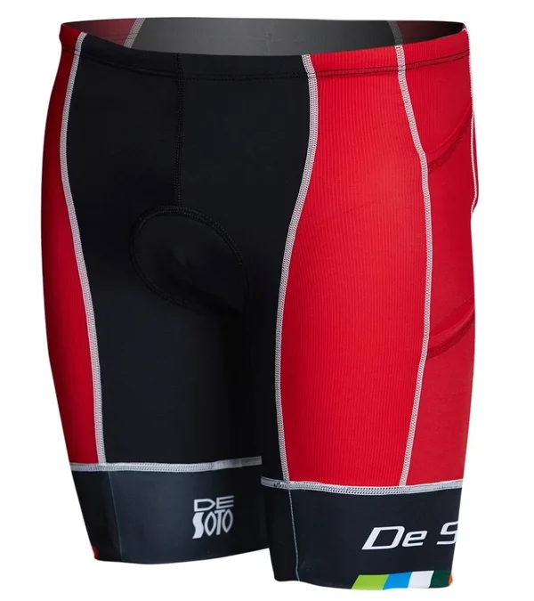 Forza Tri Short 4-POCKET* Red/De Soto Leg Band - S