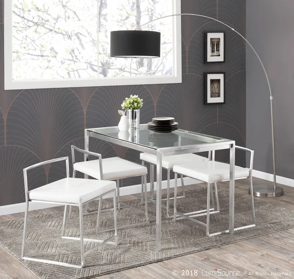 LumiSource Black Salon Floor Lamp