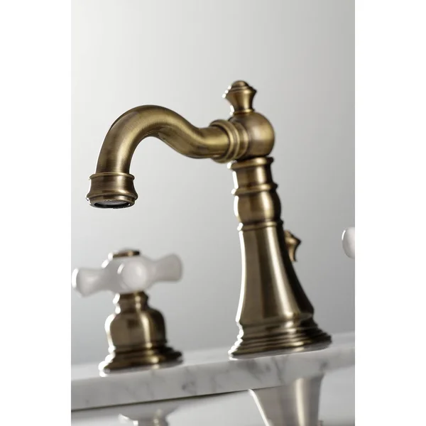 Kingston Brass FSC1970PX American Classic 8 in. Widespread Bathroom Faucet, Matte Black