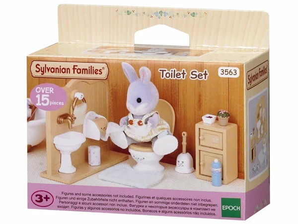 Sylvanian Families - Set Toilet Bathroom Complete Dolls Toy Girls Novelty