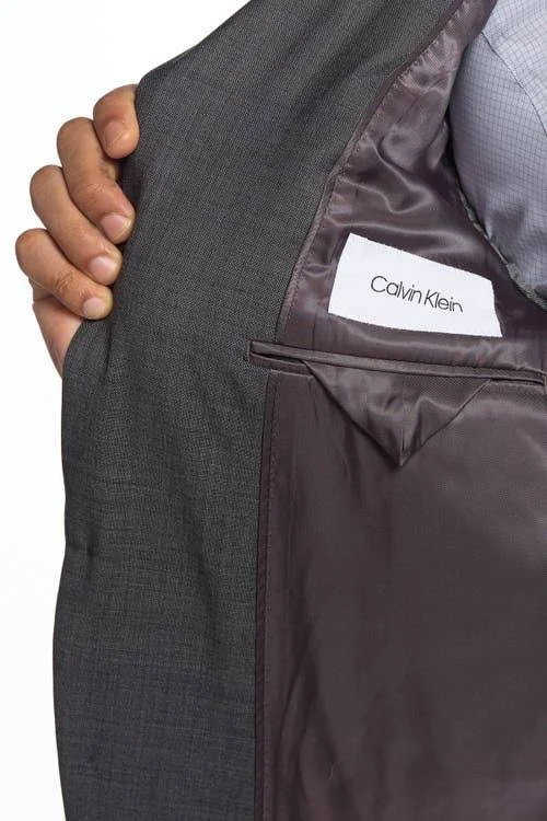 Calvin Klein Malbin Notch Collar Slim Fit Suit SEPARATE Jacket, Size 41r - Grey at Nordstrom Rack