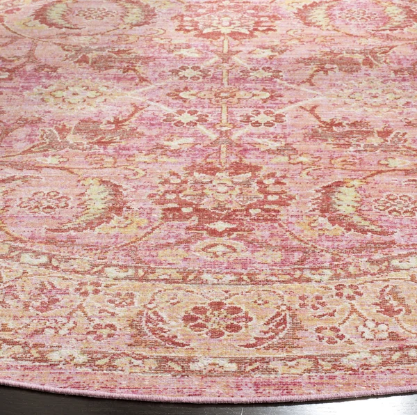 Safavieh WDS341B Windsor Pink - Orange Area Rug - 6& x 6& Square
