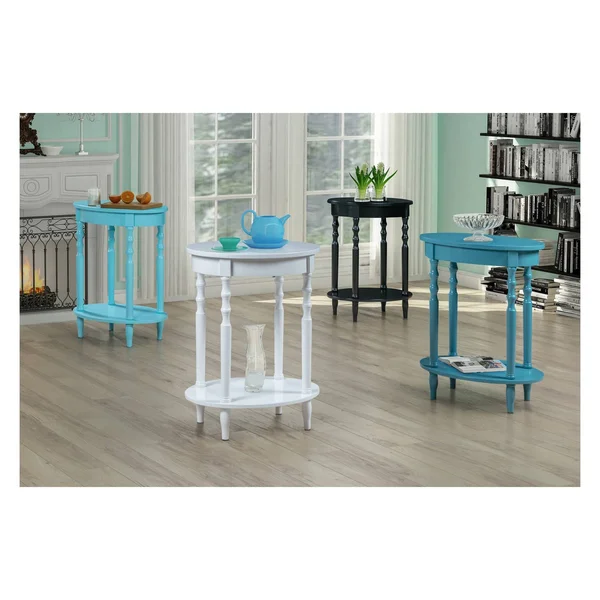 Classic Accents Brandi Oval End Table Black - Breighton Home