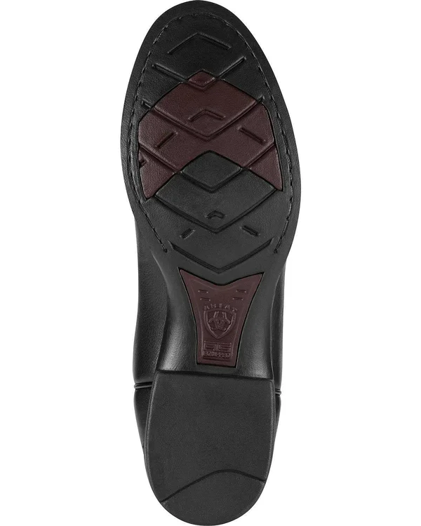 Ariat Men's Heritage Stockman Western Boots - Black Deertan