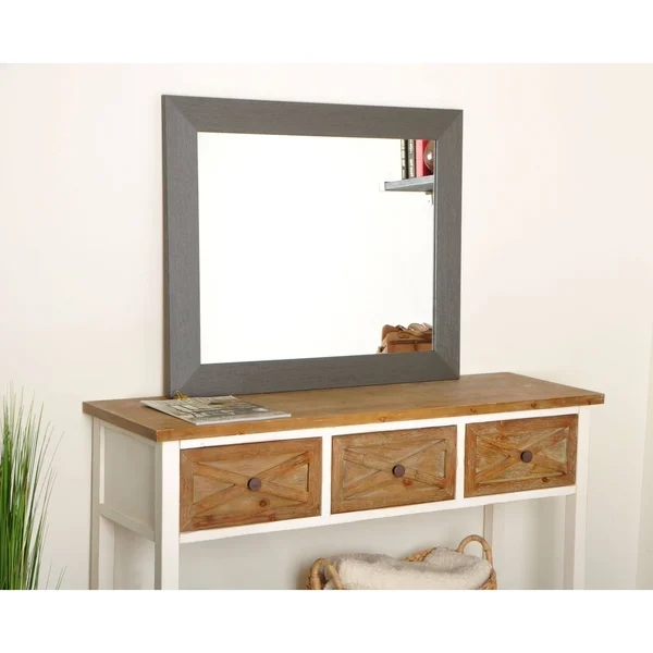 Texture Framed Wall Mirror - 32 x 50