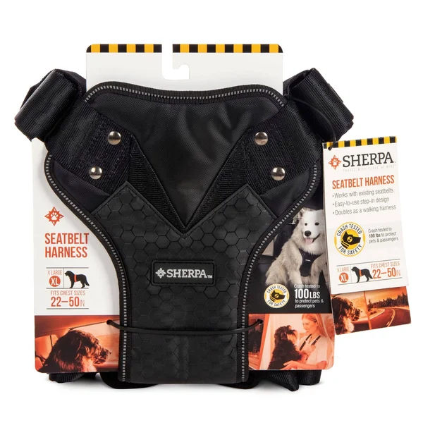 Sherpa 77735-99997-006 Crash Tested Seat Belt Safety Harness - Black, x