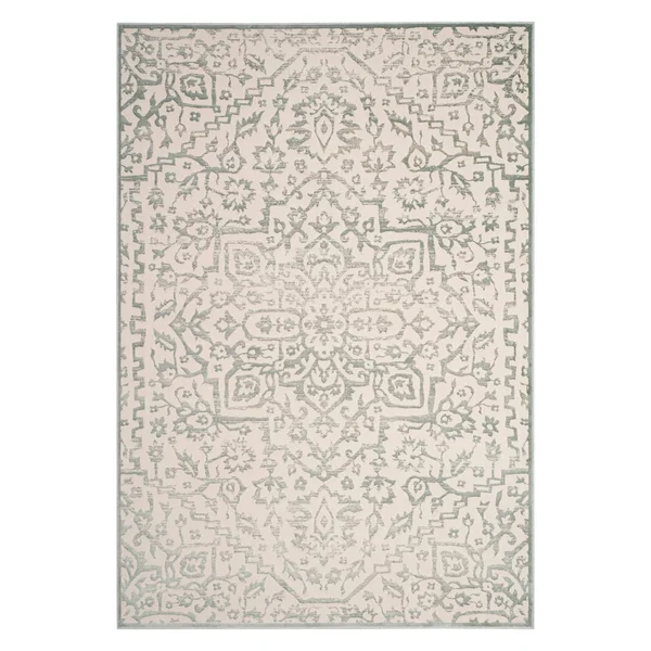 Safavieh Noble Nbl691-7680 8&0x22 x 10&0x22 Light Blue, Ivory Area Rug