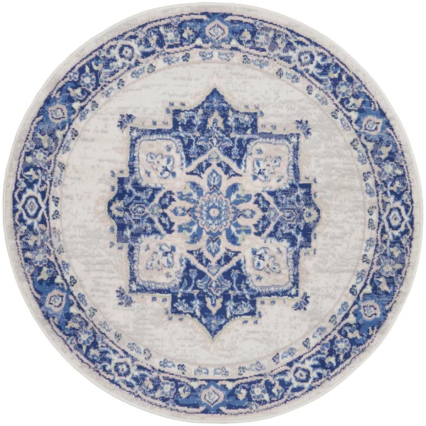 Nourison Whimsicle WHS03 Area Rug, Grey Blue, 5& x 7&