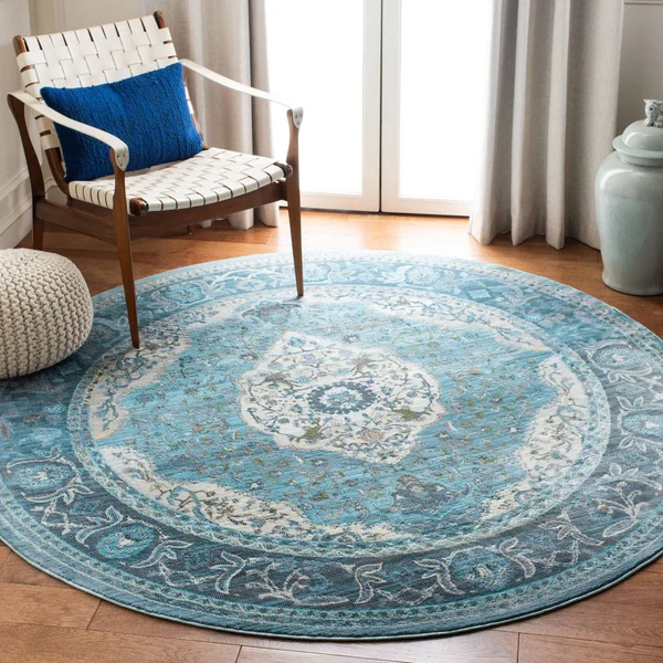 Safavieh 5&-3x22 x 7&-7x22 Luxor Luxor 342 Turquoise - Beige Rug