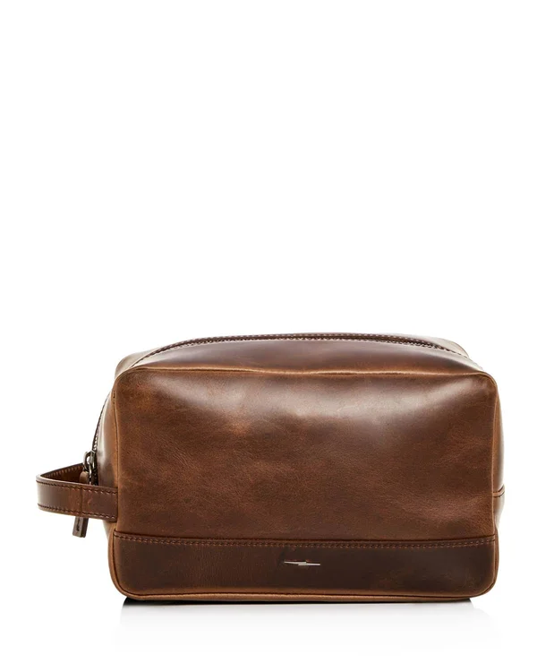 Shinola Navigator Zip Travel Kit Med Brown