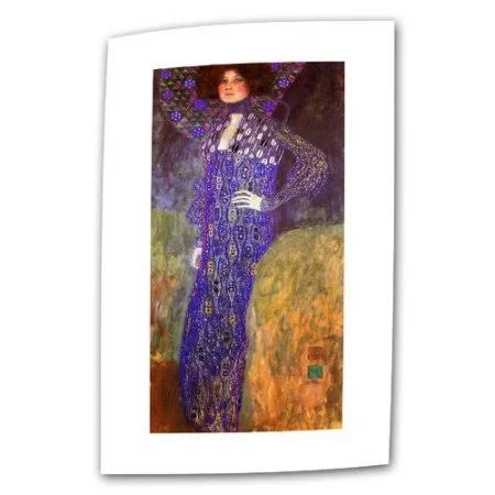 ArtWall Emilie Louise Floege by Gustav Klimt Painting Print on Rolled Canvas Size: 48x22 H x 24x22 W