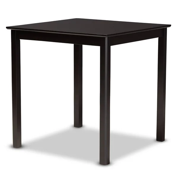 Baxton Studio Chandler Modern and Contemporary Grey Fabric Upholstered and Espresso Brown Finished Wood 5-Piece Counter Height P