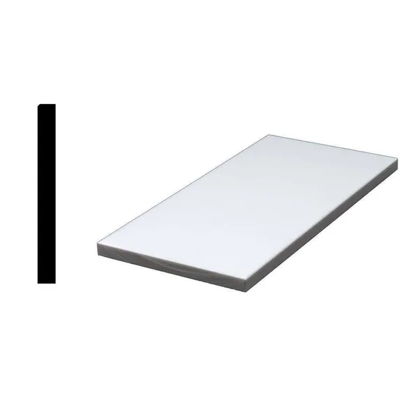 Siltech Innovative Windowsill Products Designer White 1 2 in. x 5-7 8 in. x 60