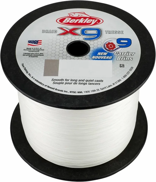 Berkley X9 Braid Fishing Line - Crystal - 100 lb. Test