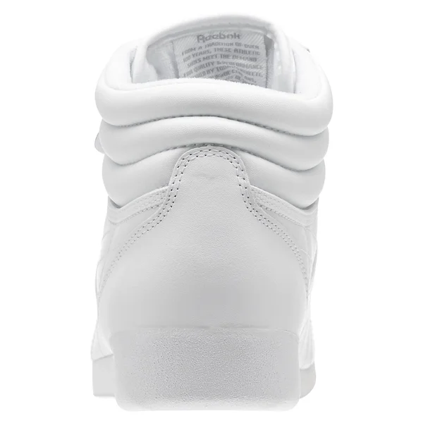 Reebok Freestyle Hi Shoes White/Silver Size 9.5