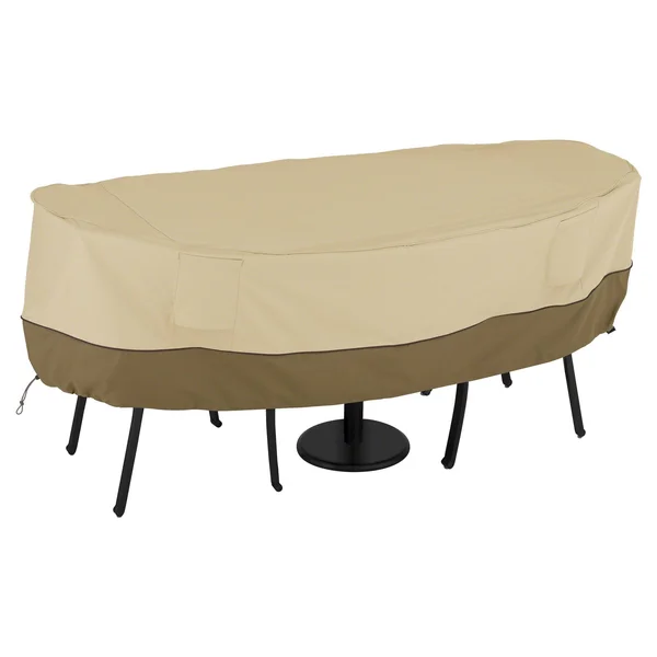 Classic Accessories Veranda Bistro Table and Chair Cover - Pebble