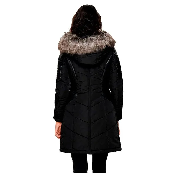 Only Linette Fur Coat - Black - Long Coats
