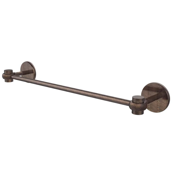 Allied Brass Satellite Orbit One Collection Towel Bar with Twist Accents - Venetian Bronze - 24 inch