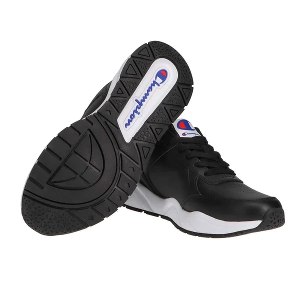 Champion Men's Shoes 93Eighteen Classic Lace Up Casual Running Walking Sneaker - Black or White (Black, 12)
