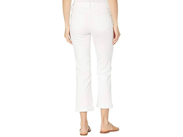 Nydj Marilyn Straight Ankle Jeans - Optic White - White - 8