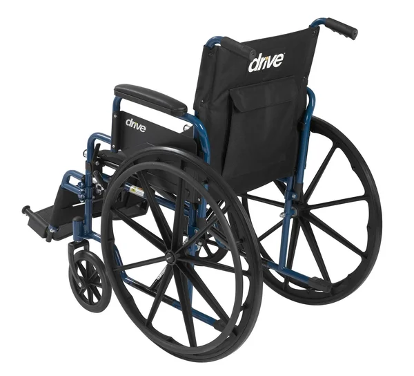 Medline - Ultralight Transport Wheelchair - Blue