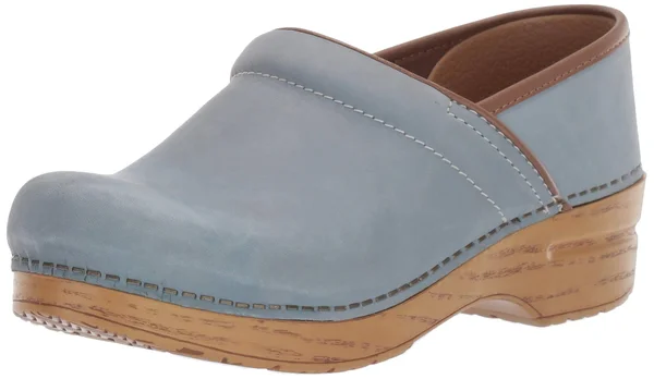 Dansko Professional Women's Clog Shoes Sky Milled Nubuck : 39 (US Women's 8.5-9) Regular