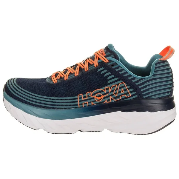 Hoka One One Men's Bondi 6 Running Sneaker - Black Iris/Storm Blue, Size 9.5M