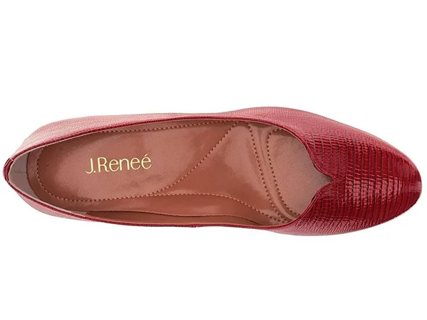 Women's J. Renee Bambalina Low Block Heel Pump, Size: 9, Red