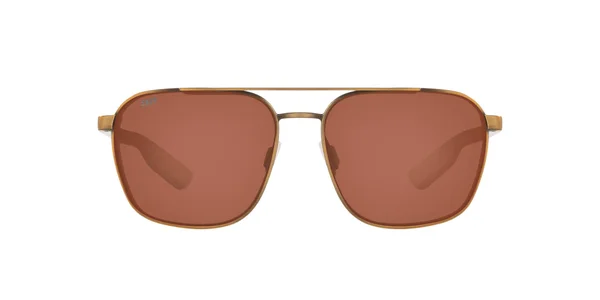 Costa Del Mar Wader 580P Polarized Sunglasses - Gold/Silver