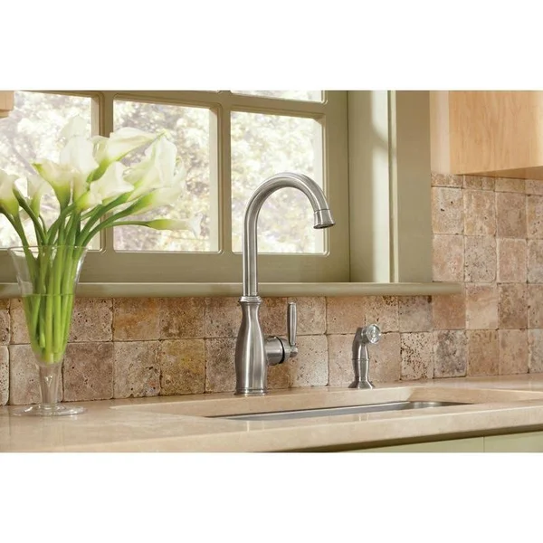 Moen Brantford Single Handle Kitchen Faucet - Oil Rubbed Bronze