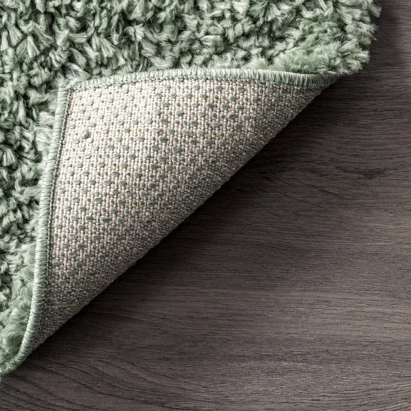 nuLOOM Kara Solid Shag Green 10 ft. 2 in. x 14 ft. Area Rug