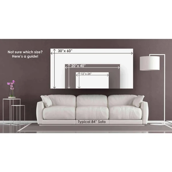 Epic Graffiti 'Watercolor Forest II' by Veronique Charron - Canvas Wall Art, 60 inchx30 inch, Size: 60 x 30, Red