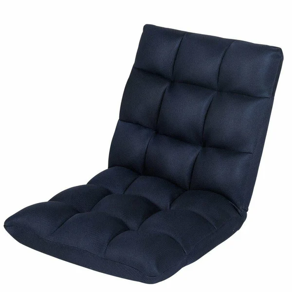 Sundale Outdoor Indoor Adjustable Soft-Brushed Polyester Cord Five-Position Multiangle Floor Chair - navy Blue