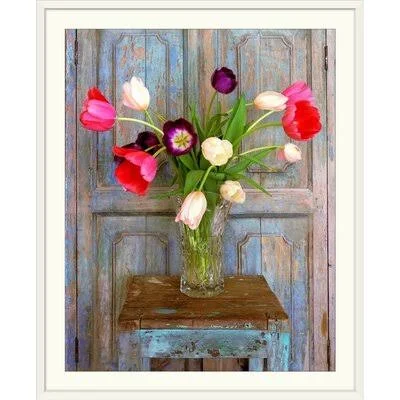 &Tulips - Mexico& Alan Klug Photographic Print Great Big Canvas Format: White Frame, Size: 38x22 H x 32x22 W x 1x22 D