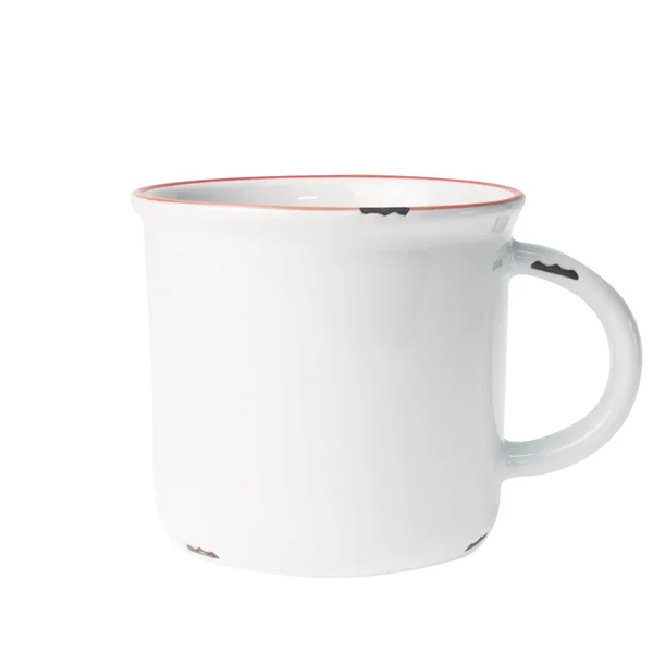 Canvas Home Tinware Mugs in White/Red (Set of 4)