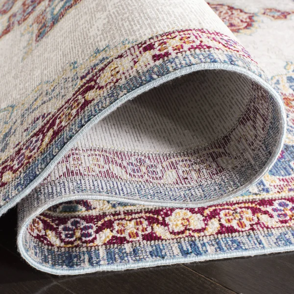 Safavieh Aria ARA103A 5&1x22 x 7&6x22 Ivory, Navy Area Rug