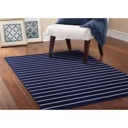 Bay Isle Home Dellbrook Navy Area Rug - Blue
