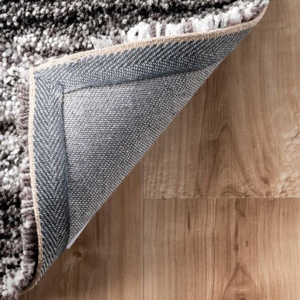nuLOOM Drey Ombre Shag Area Rug, Size: 4& Square, Gray