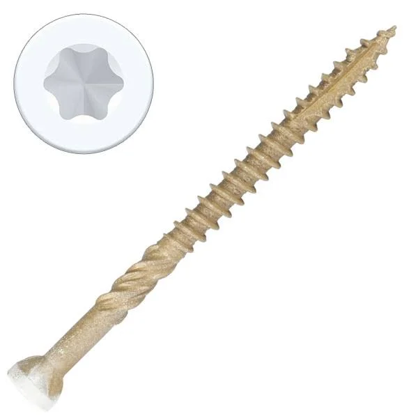 #9 x 2-1/2x22 Epic - Exterior White Head Trim Screws Star Drive - 2500 Count