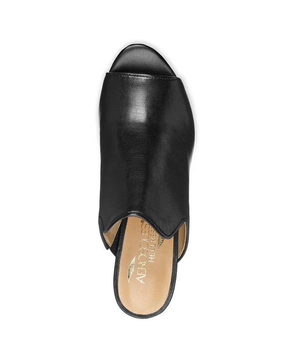 Aerosoles Women's Birdwatcher Sandal, Size: 6.5, Black Leather