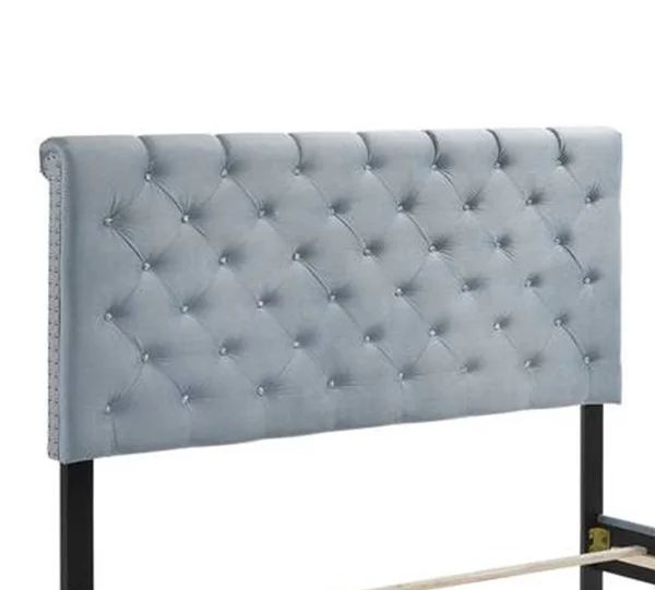 Coaster Warner Upholstered Eastern King Bed Slate Blue