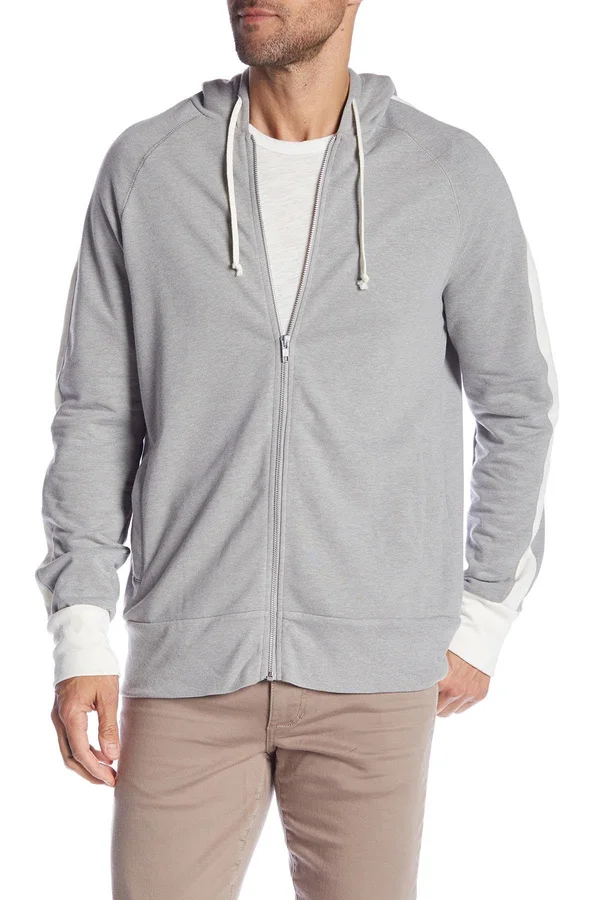 Alternative - Men's Franchise Vintage French Terry Hoodie-SMOKE/ PORCELAIN-S